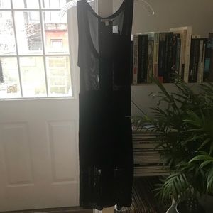 Black, sheer Peppe Peluso LBD - medium